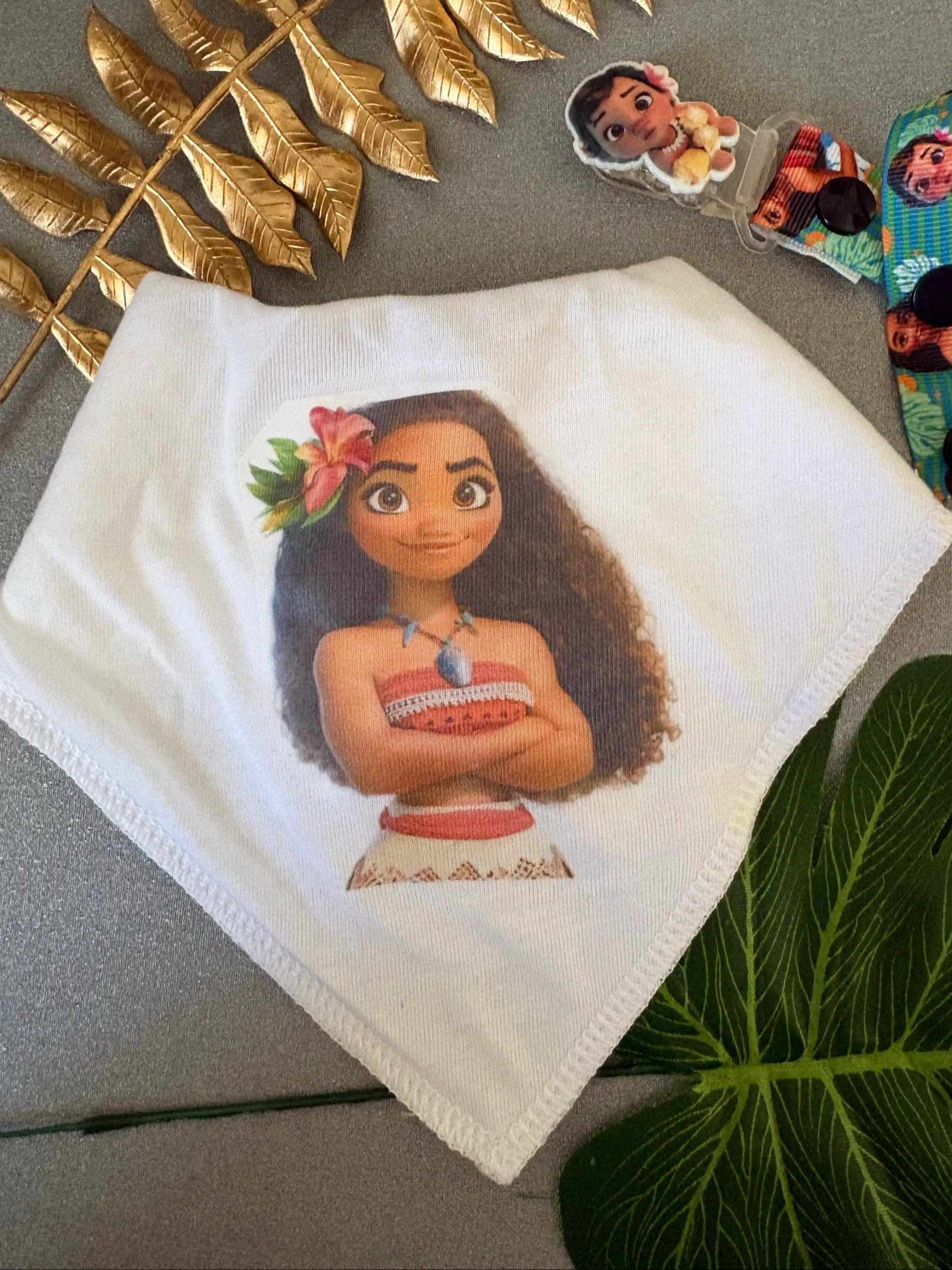 Disney Vaiana Baby Set – Bib + Pacifier Clip – photo 2